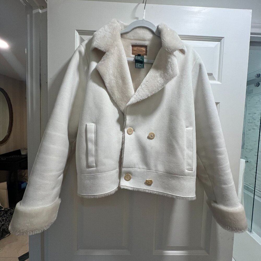 Ralph Lauren Suede Shearling Jacket